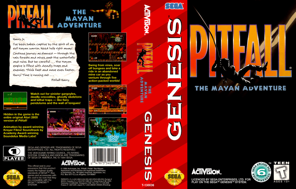 Pitfall The Mayan Adventure